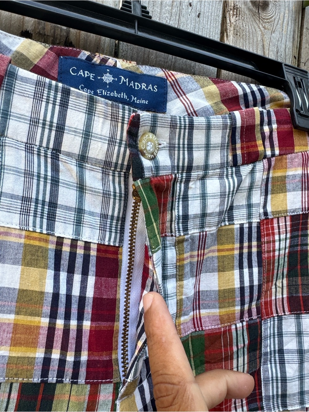 Cape Madras patchwork Capri pant - Picture 5 of 6